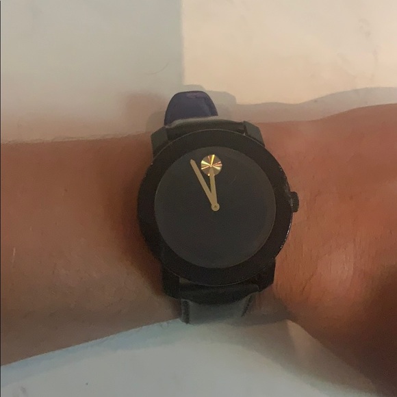 movado men's swiss made hybrid circa leather strap smartwatch